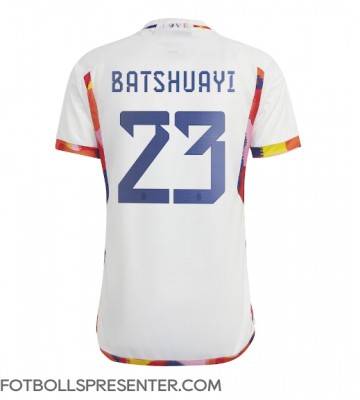 Belgien Michy Batshuayi #23 Borta Matchtröja VM 2022 Kortärmad